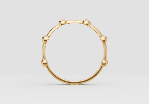 Signature Sphere Path Ring — 3D model preview