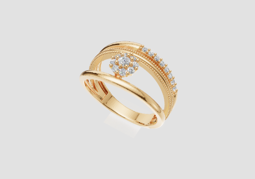 Signature Dual Arc Ring — 3D model preview