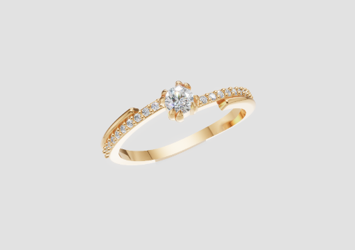 Signature Crowned Light Ring — 3D model preview