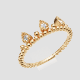 Signature Teardrop Crown Ring — 3D model preview