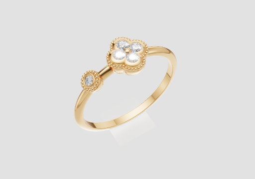 Forte Clover Spark Ring — 3D model preview