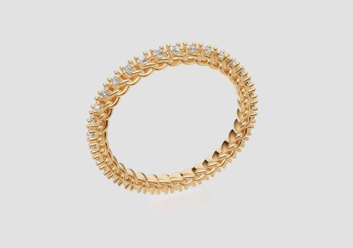 Signature Duo Tone Ring — 3D model preview