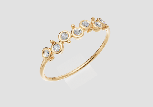Signature Arc Bezel Ring — 3D model preview