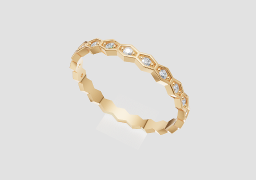 Signature Hexagon Ring — 3D model preview