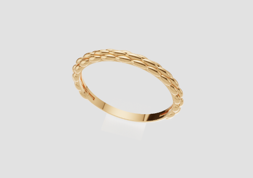 Signature Braided Strand Ring — 3D model preview