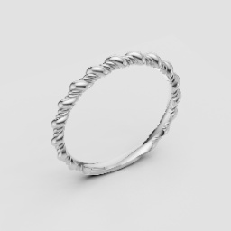 Signature Tapered Rope Ring — 3D model preview