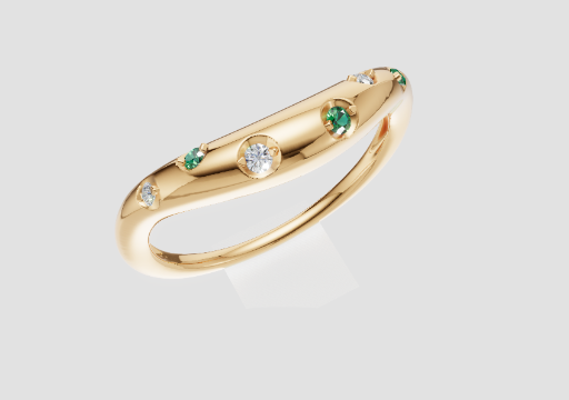 Signature Twilight Arch Ring — 3D model preview
