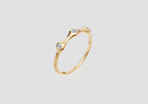 Signature Fluid Swirl Ring — 3D model preview